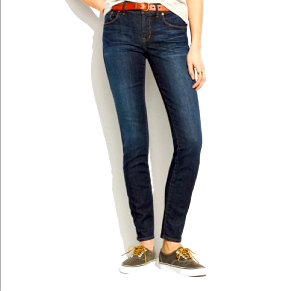 Madewell Skinny Skinny Jeans W/ Waterfall Wash Sz 27